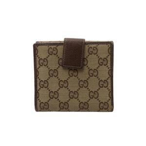 Authentic Gucci Brown GG Canvas Compact Wallet – Comes with COA
